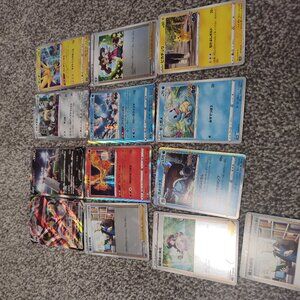 Set of 13 Japanese Pokémon cards